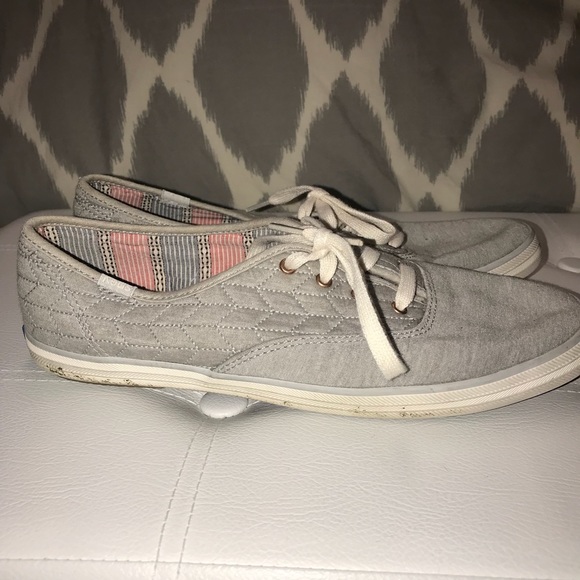 Cute grey quilted keds sneakers - Picture 5 of 7